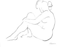 Framed Nude Sketch IV