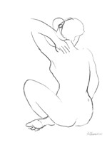 Framed Nude Sketch I