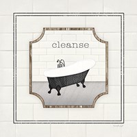 Framed 'Bath Cleanse' border=