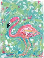 Framed Summer Flamingo