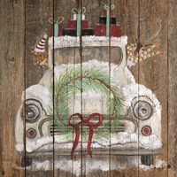 Framed Christmas Truck