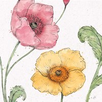Framed Blossom Sketches I Color
