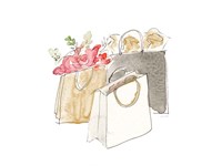 Framed Holiday Shopping Bags II