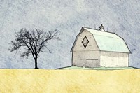 Framed Daytime Farm Scene
