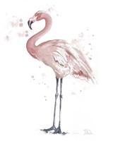 Framed Flamingo Stand I