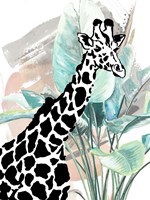 Framed Tropical Giraffe