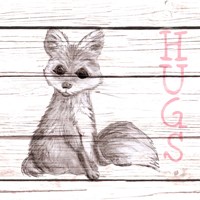Framed Fox Hugs