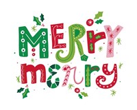 Framed Festive Lettering - Merry Merry