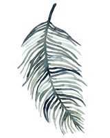 Framed Watercolor Palm Leaves I