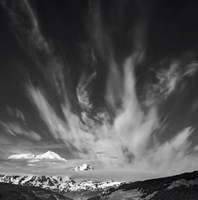 Framed St Elias Peak, Wrangell-St Elias National Park, Alaska