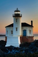 Framed Evening Light On Coquille River Lighthouse, Bullards Oregon State Park, Oregon