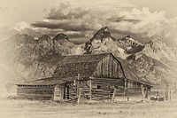 Framed Mormon Row Barn