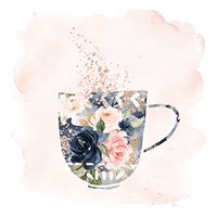 Framed Floral Mug