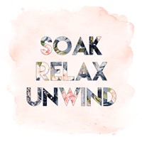 Framed Soak, Relax, Unwind