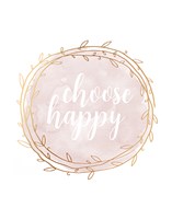 Framed Choose Happy