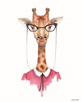 Framed Giraffe in Glasses