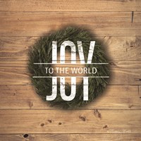 Framed Joy to the World with Wreath