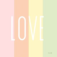 Framed 'Love Rainbow' border=