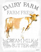 Framed Dairy Farm enamel