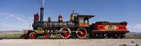 Framed Train Engine On A Railroad Track, Locomotive 119, Utah