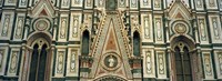 Framed Low Angle View Of Details Of A Cathedral, Duomo Santa Maria Del Fiore, Florence, Italy
