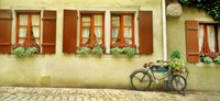 Framed Bicycle Outside A House, Bavaria, Germany