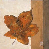 Framed Leaf Impression - Rust