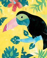 Framed Jungle Jive I Toucan Yellow