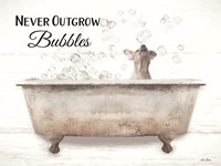 Framed Never Outgrow Bubbles