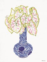 Framed Blue and White Vase 3