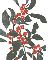 Framed Colorblock Berry Branch IV