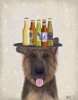 Framed German Shepherd Beer Lover