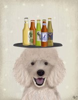 Framed Poodle Beer Lover