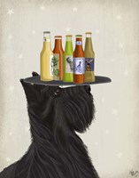 Framed Scottish Terrier Beer Lover