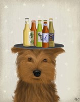 Framed Yorkshire Terrier Beer Lover