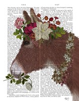 Framed Donkey Bohemian 5 Book Print