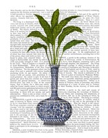 Framed Chinoiserie Vase 3, With Plant Book Print