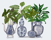 Framed Chinoiserie Vase Group 2