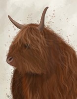 Framed Highland Cow 4, Portrait