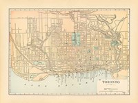 Framed Map of Toronto