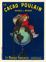 Framed Le Cacao Poulain Inonde le Monde, 1911