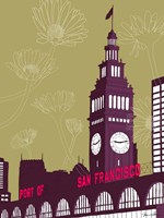 Framed Ferry Building - San Francisco