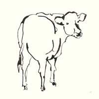 Framed Line Cow