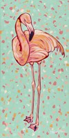 Framed Flamingo Panel I