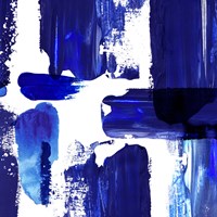 Framed 'Indigo Abstract III' border=