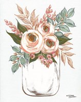 Framed Floral Jar