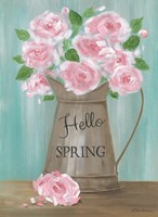 Framed Hello Spring Roses