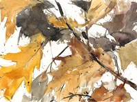 Framed Watercolor Autumn Leaves I