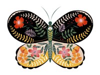 Framed Butterfly Petals I