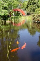 Framed Alabama, Theodore Bridge and Koi Pond at Bellingrath Gardens